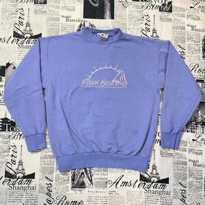 Times Square Sportswear Women's Palm Beach embroidered sweatshirt 90s vintage